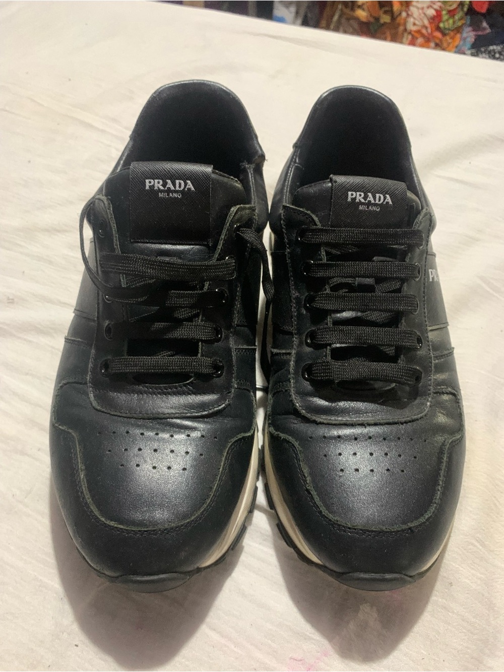 Prada Prax 01 Leather Sneakers